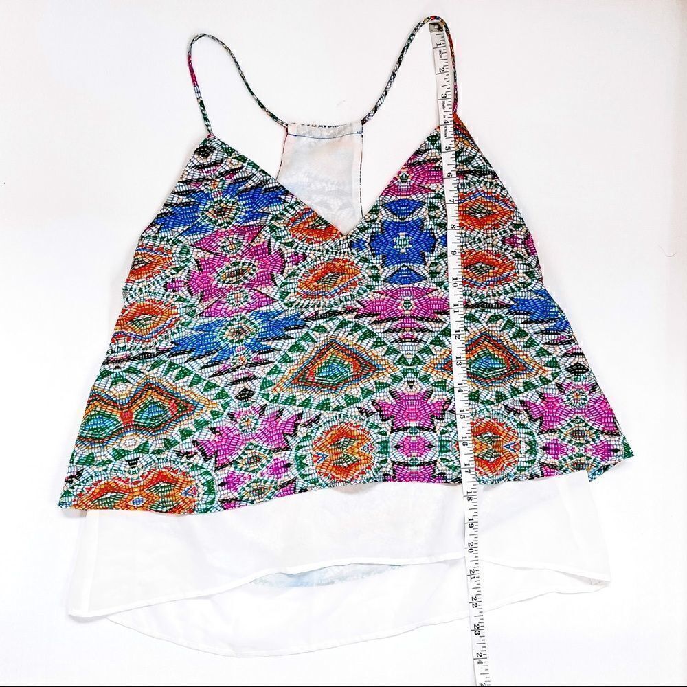 Lovers + Friends Poppy Racerback Tank – Multicolor Aztec Print, Size S - Picture 10 of 10